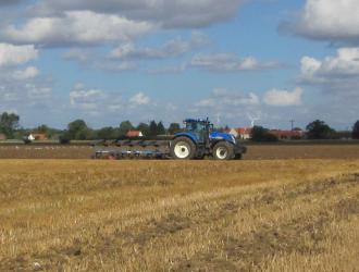 Ploughing scene